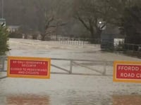 Storm forces Dyfi Bridge to close again