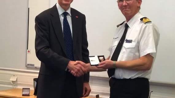 Commander George recognised for 'exemplary' 40 years as coastguard ...