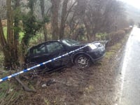 Two road collisions in 'icy' conditions this morning