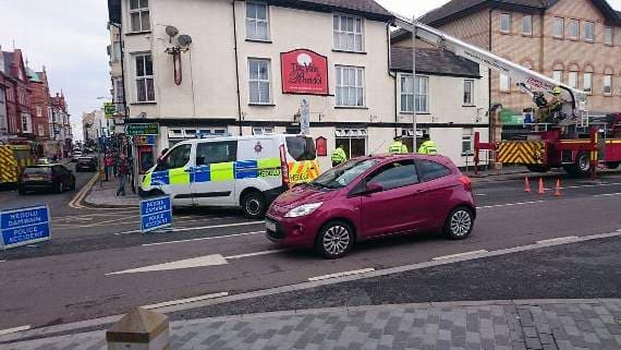 Emergency services attend town centre incident | cambrian-news.co.uk