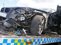 Police probe as BMW is stolen and crashed