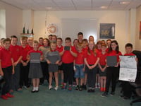 Pupils design slate products for South Caernarfon Creameries Cheddar
