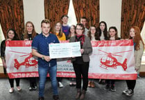 Students raise substantial sum for the Wales Air Ambulance