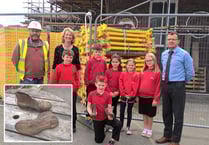 Very old football boots discovered in school attic