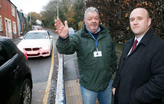 Police commissioner visits traffic blackspot