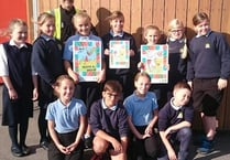 Children raise awareness of dog fouling problems