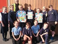 Children raise awareness of dog fouling problems