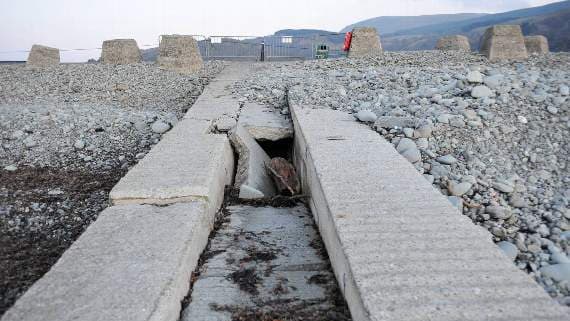 Damage makes slipway unsafe | cambrian-news.co.uk