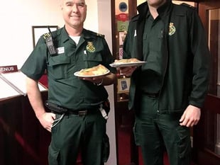 Local business feeds ambulance crew festive feast