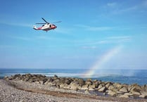 Semi-conscious woman airlifted to hospital