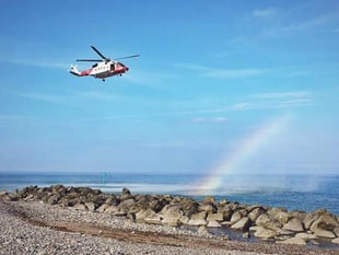 Semi-conscious woman airlifted to hospital