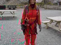 Famous face zips into Snowdonia