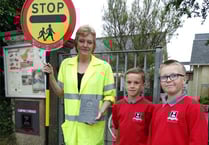 Lollipop lady Avril recognised for 25 years of service