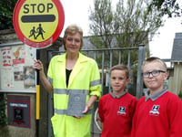 Lollipop lady Avril recognised for 25 years of service