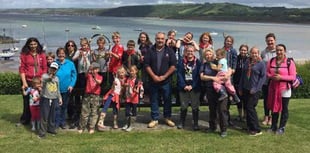 Scout group helps clean up beach