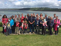 Scout group helps clean up beach