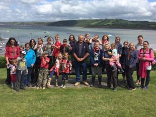 Scout group helps clean up beach