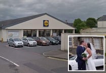 Bride dashes down the aisle - of supermarket!