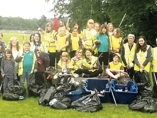 20 bags of rubbish collected from Dolgellau playing fields
