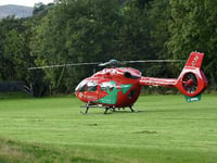 Pupil airlifted to hospital during sports lesson