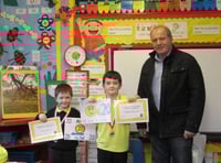Young sign designers win school road safety competition