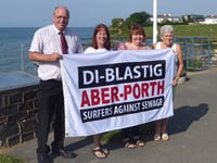 Aberporth proudly raises flag to show plastic-free status