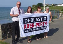 Aberporth proudly raises flag to show plastic-free status