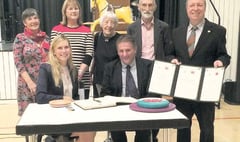 Towns celebrate decade of twinning with party