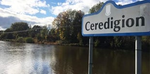 Flood warning issued for parts of Ceredigion