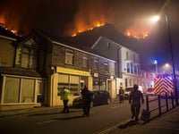 Homes evacuated as fire breaks out