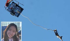 Jasmine completes bungee jump to help fund Africa trip