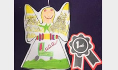 Aaron’s colourful angel wins first prize