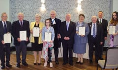 Outgoing High Sheriff of Dyfed hands out commendations