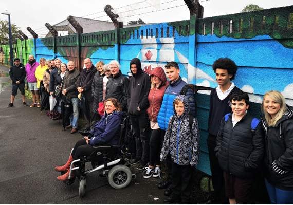Praise for creators of colourful River Teifi wall mural