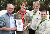 Scout scoops volunteering award