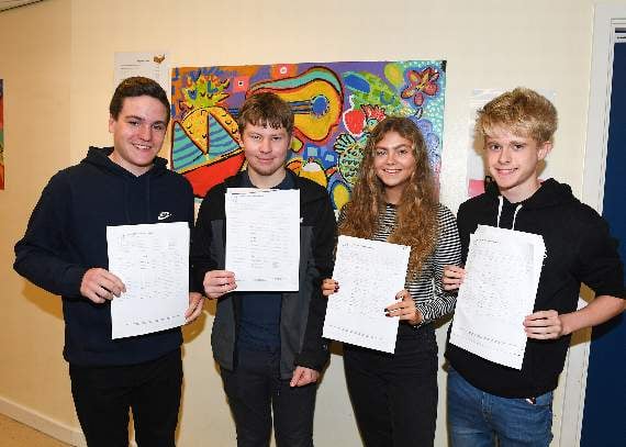 ‘Hard work pays off’ as pupils bag top grades