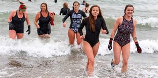 New Year’s Day dips raise over £2,500 for charity