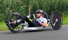 Triathlete who survived crash takes on 100-mile charity handbike ride