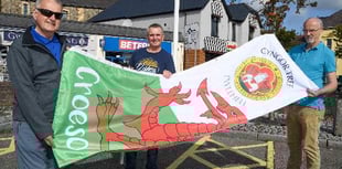 New language flags in Pwllheli to welcome visitors and locals