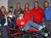 Club raises £3,000 for Gruff’s special tandem bike