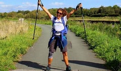 Maya fulfils promise to walk length of Wales Coast Path