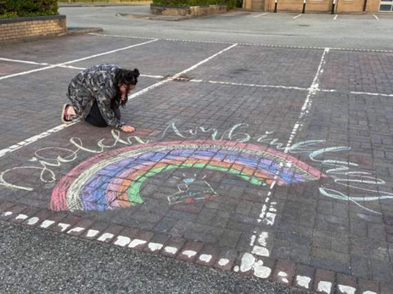 Street art made by artist dubbed ‘the Banksy of Port’ lifts spirits