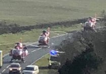 Four in hospital with serious injuries after two-vehicle crash