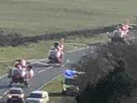 Four in hospital with serious injuries after two-vehicle crash