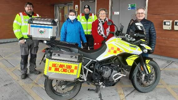 New bike for life-saving charity | cambrian-news.co.uk