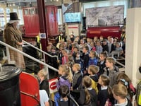 Pupils enjoy free visit to heritage railway