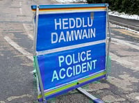 A487 closed due to collision, diversions in place