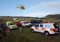 Two people rescued after falling into disused mine shaft