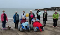 New beach wheelchairs hit the sand for first time