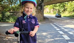 Anni, 5, to ride scooter for 50 miles to raise money ‘for people who are sad’